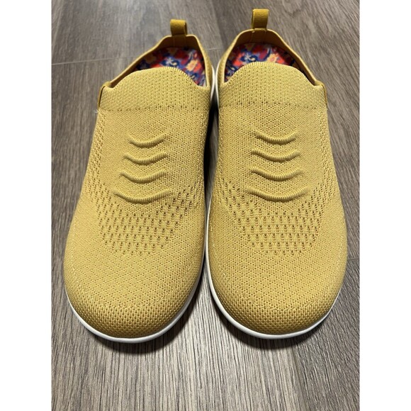 NEW WACO Revitalign Slide Womens Orthotic Slip On Mules Sneakers Sz 8.5B Yellow - Picture 2 of 6